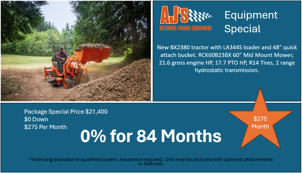 A.J.'s Outdoor Power Equipment - Kubota Dealer in